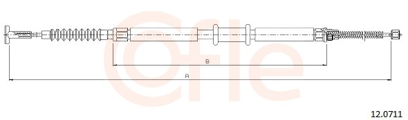 Cablu frana mana COFLE 12.0711 [2]