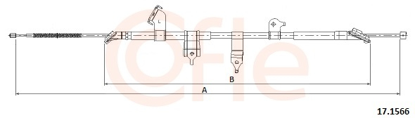 Cablu frana mana COFLE 17.1566 [2]