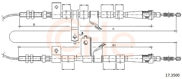 Cablu frana mana COFLE 17.35 [1]
