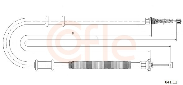 Cablu frana mana COFLE 641.11 [2]