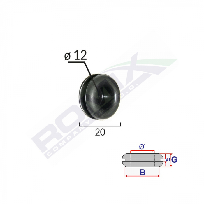Capac Cauciuc Inchis Universal Diametru 12Mm Set 5 Buc [2]