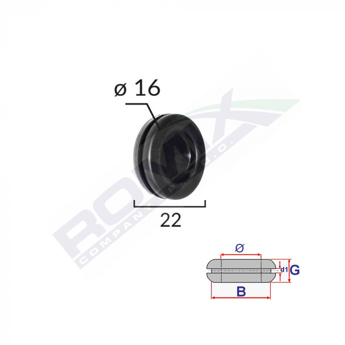 Capac Cauciuc Inchis Universal Diametru 16Mm Set 5 Buc [2]