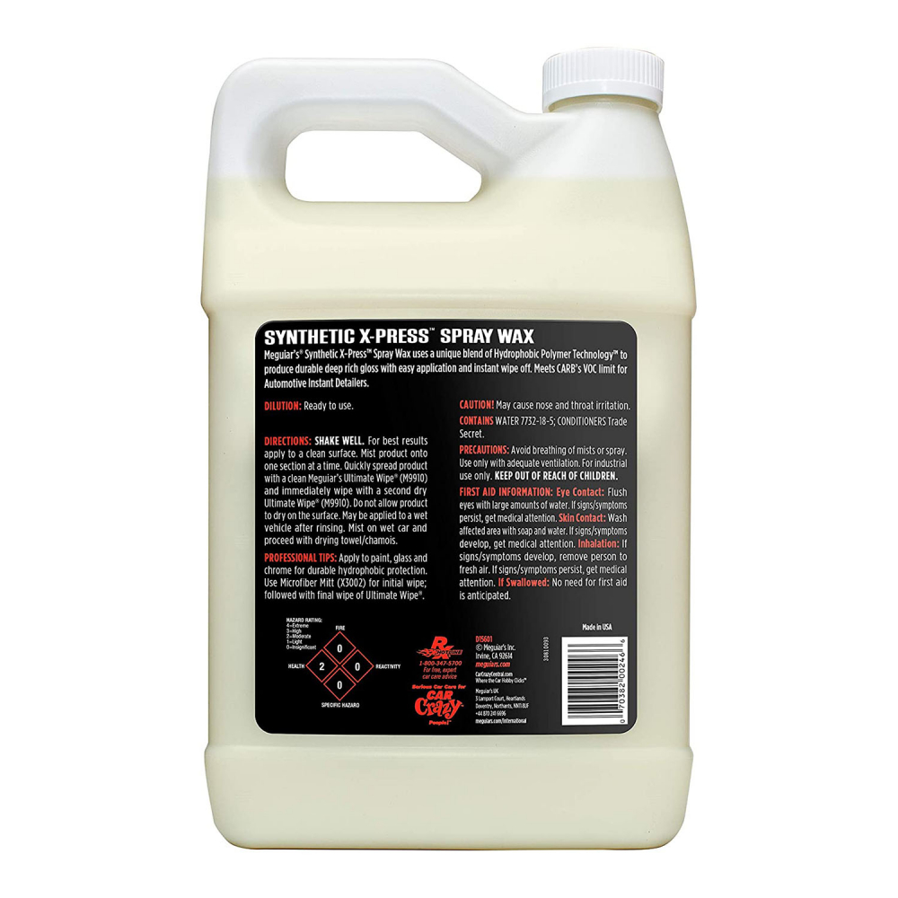 Ceara Lichida Meguiar's Synthetic X-Press Spray Wax - 3,78 Litri [2]