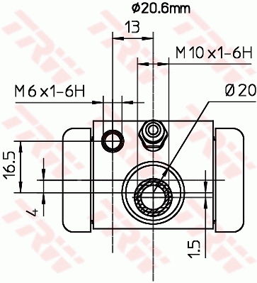 Cilindru receptor frana TRW BWF317 [1]