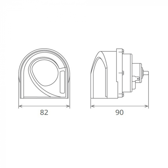 Claxon Electromagnetic, Tip Melc, 24V 3A Ton Inalt, Design Light [4]