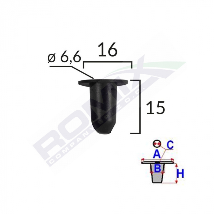 Clema Fixare Prag Pentru Vw Set 10 Buc [2]