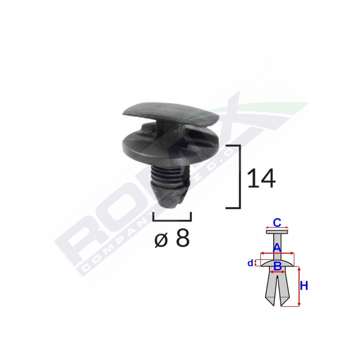 Clema Pasaj Roata Pentru Citroen/Peugeot/Renault Set 10 Buc [2]