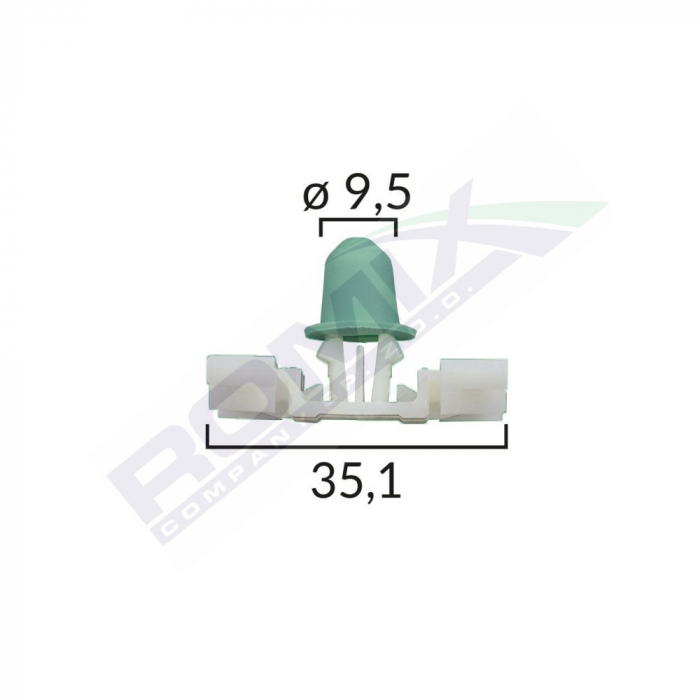 Clips Fixare Elemente Exterioare Pentru Bmw - Alb Set 10 Buc [2]