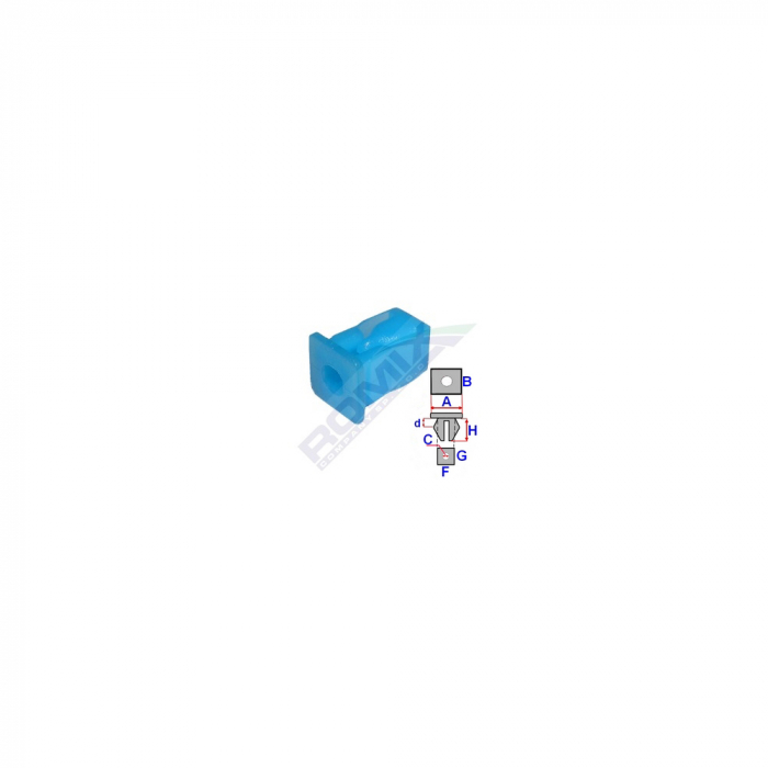 Clips Fixare Pentru Alfa/ Romeo/ Fiat /Lancia - Albastru Set 25 Buc [2]