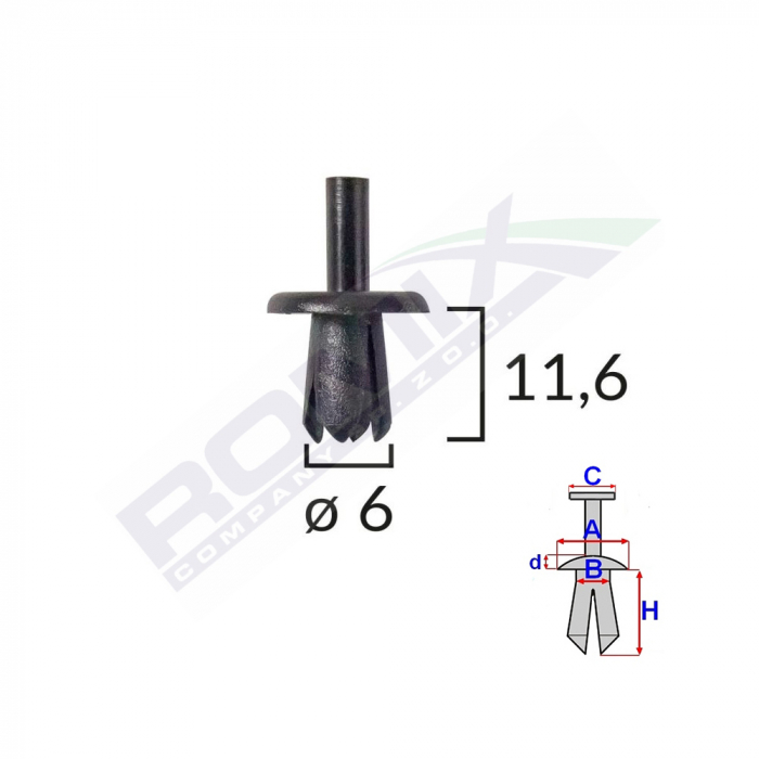 Clips Fixare Pentru Alfa Romeo/Fiat Mercedes Opel - Negru Set 25 Buc [1]