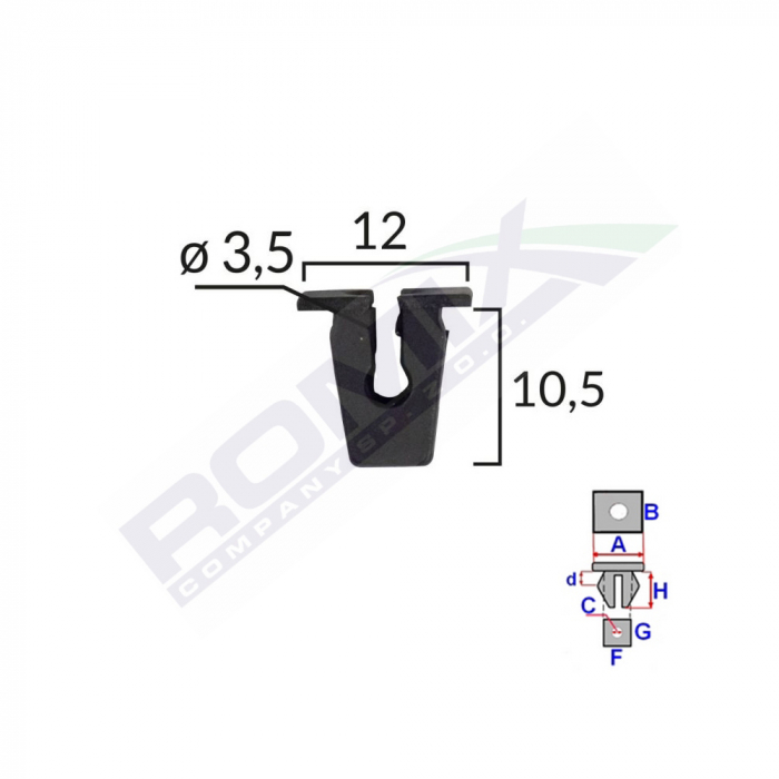 Clips Fixare Pentru Audi - Negru Set 25 Buc [2]