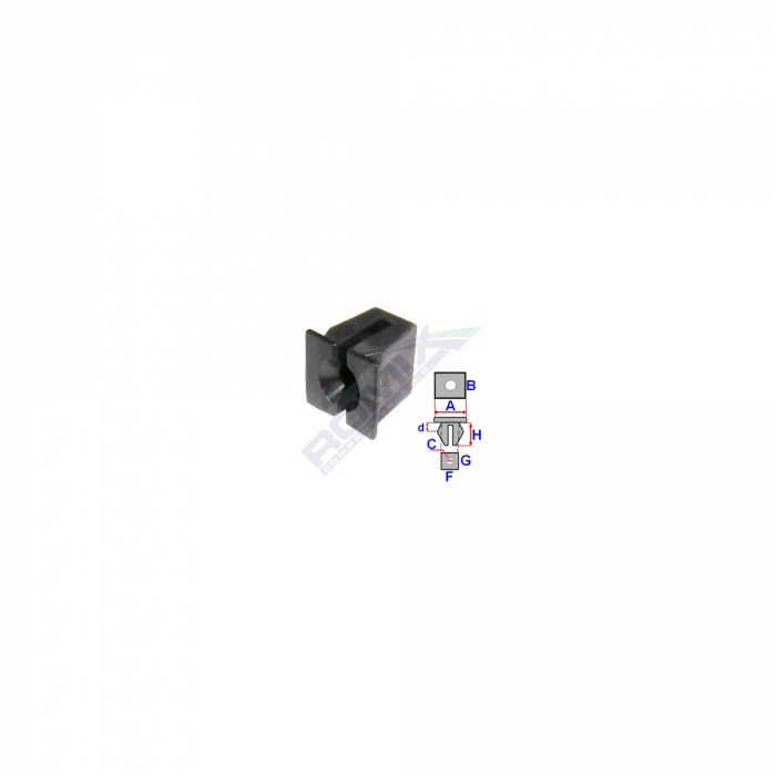 Clips Fixare Pentru Ford/Mercedes/Opel - Negru Set 10 Buc [2]