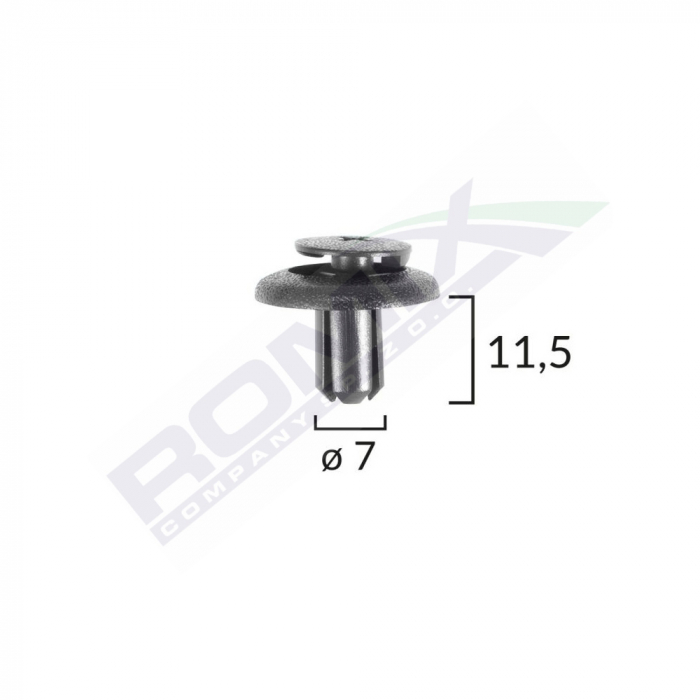 Clips Fixare Pentru Lexus/Toyota/Yamaha 7X11.5Mm - Negru Set 10 Buc [1]