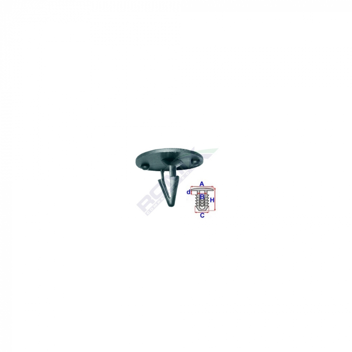 Clips Fixare Pentru Toyota/Ford/Mazda 9.5X21.7Mm - Negru Set 10 Buc [1]