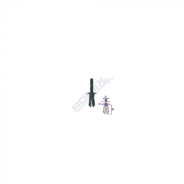 Clips Fixare Renault Dacia Mercedes - Negru Set 10 Buc [1]
