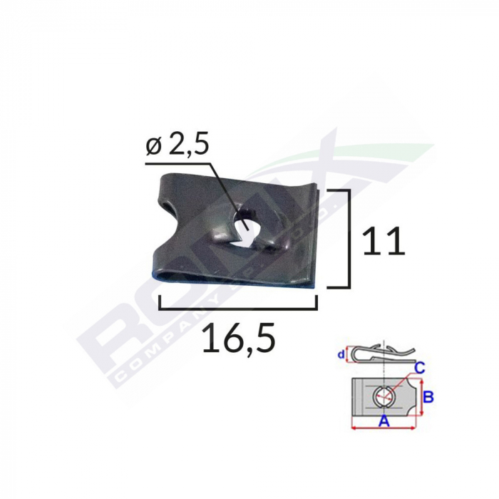 CLIPS FIXARE UNIVERSAL - NEGRU SET 25 BUC [1]
