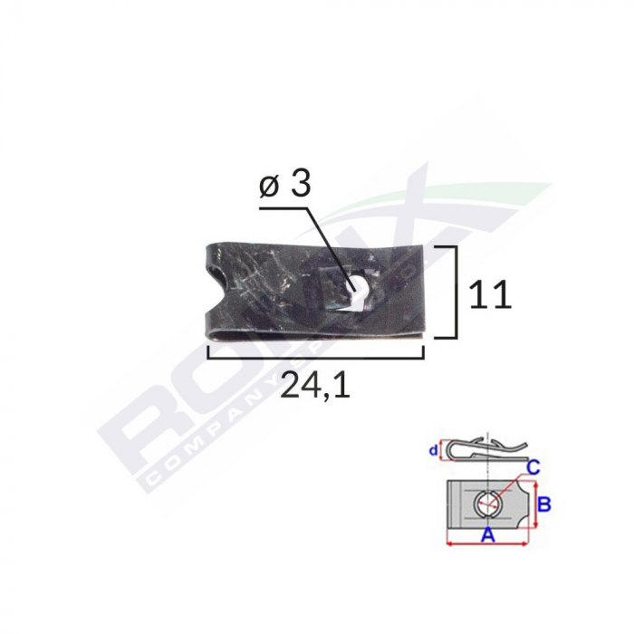 Clips Fixare Universal - Negru Set 25 Buc [1]