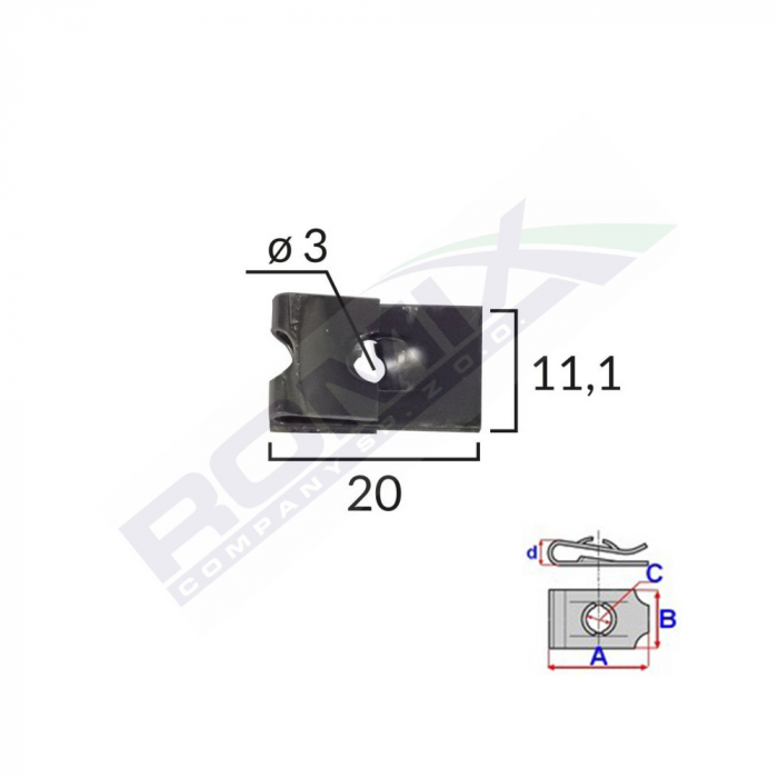 CLIPS FIXARE UNIVERSAL - NEGRU SET 25 BUC [2]