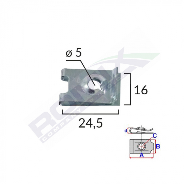 Clips Metalic Fixare Pentru Audi/Bmw Si Universal Set 10 Buc [2]