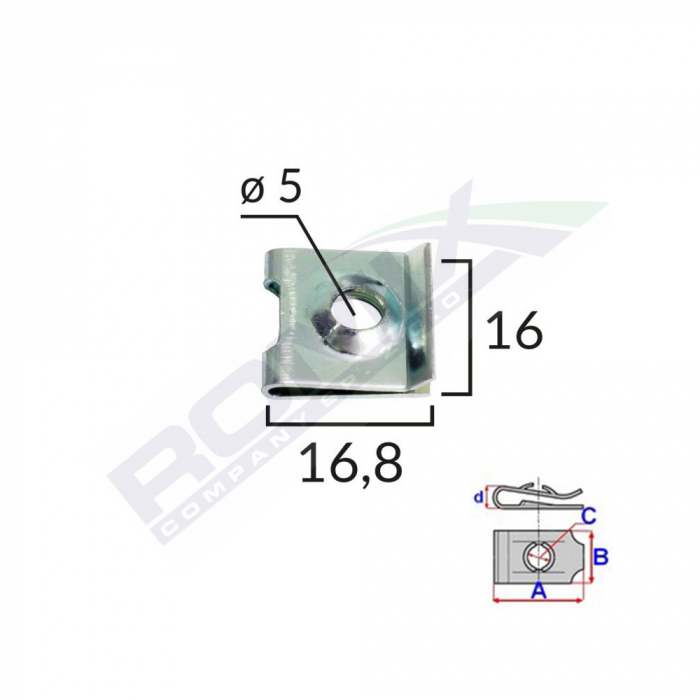 CLIPS METALIC FIXARE UNIVERSAL SET 10 BUC [2]
