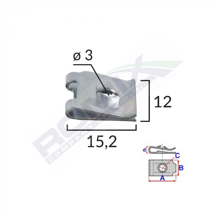 CLIPS METALIC FIXARE UNIVERSAL SET 25 BUC [2]