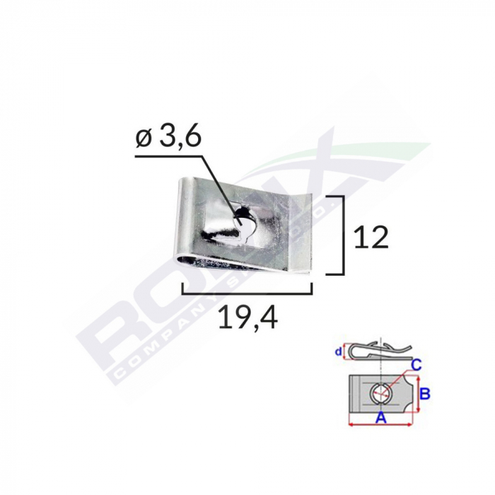 Clips Metalic Fixare Universal Set 25 Buc [2]