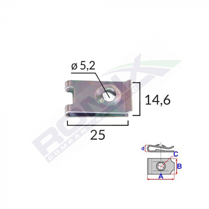 Clips Metalic Fixarepentru Grup Vag Si Universal Set 10 Buc [1]