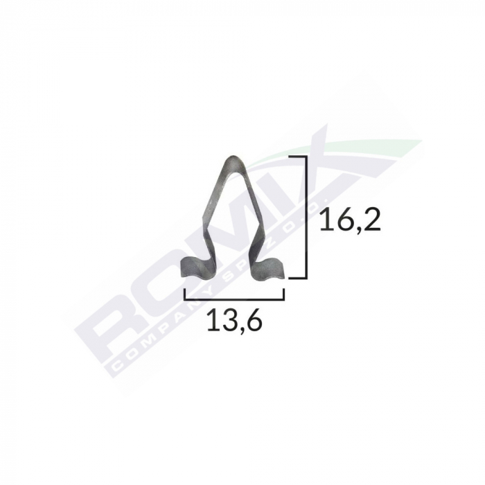 Clips Metalic Interior Grupul Vag 16.2X13.6Mm Set 10 Buc [1]