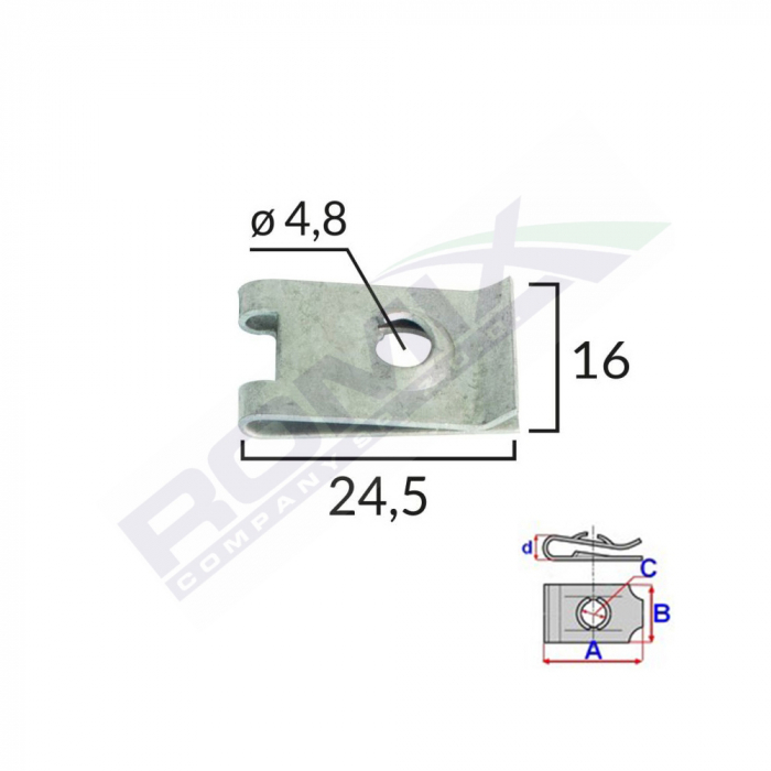 Clips Metalic Tapiterie Universal Set 10 Buc [1]