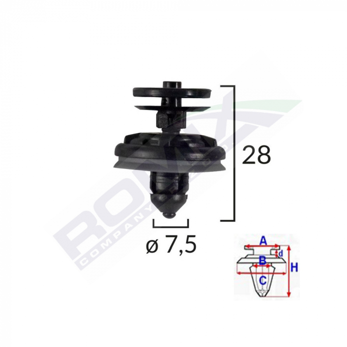 Clips Tapiterie Pentru Audi Q7/Vw Caddy Set 5 Buc [1]