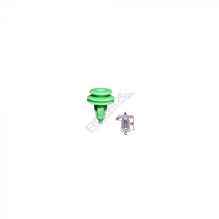 Clips Tapiterie Pentru Chrysler - Verde Set 10 Buc [2]