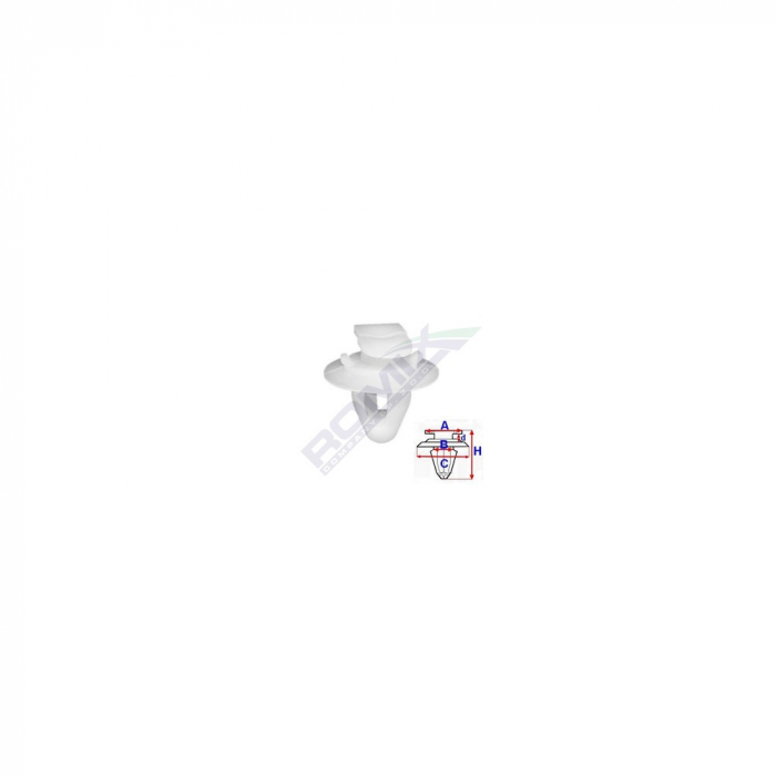 Clips Tapiterie Pentru Fiat - Alb Set 25 Buc [2]