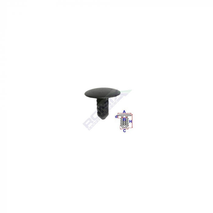 Clips Tapiterie Pentru Fiat/Lancia/Alfa Romeo - Negru Set 10 Buc [1]