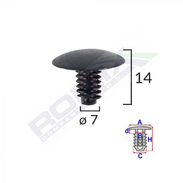 Clips Tapiterie Pentru Fiat/ Lancia/Alfa Romeo Set 10 Buc [1]