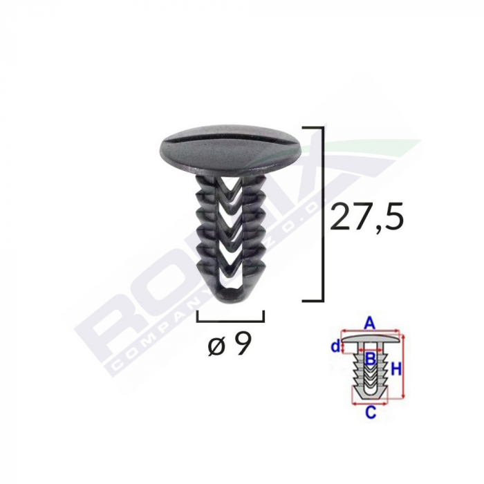Clips Tapiterie Pentru Fiat Set 25 Buc [2]