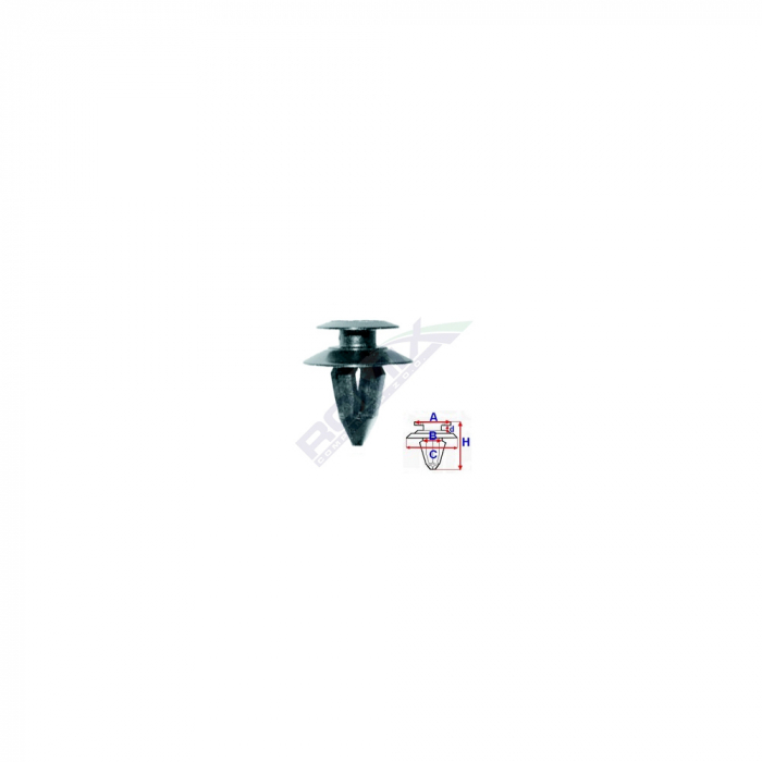 Clips Tapiterie Pentru Grup Vag 8X21Mm - Negru Set 10 Buc [1]