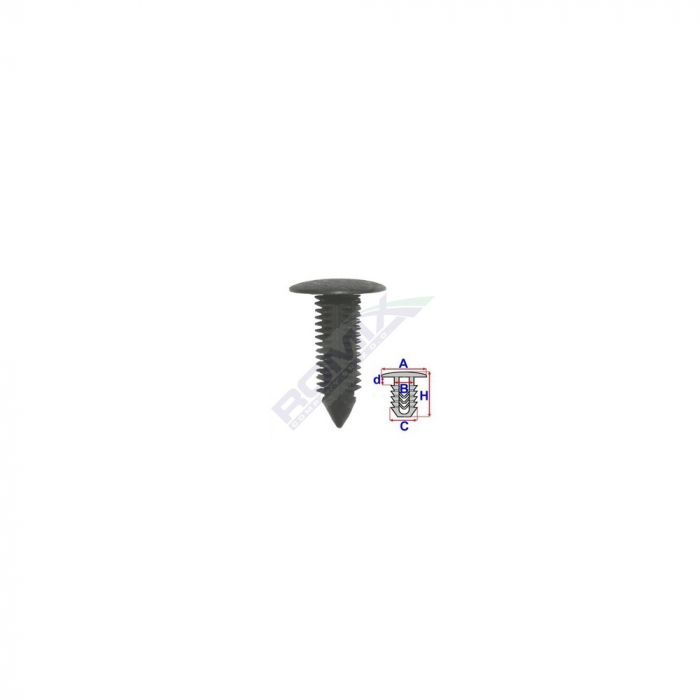 CLIPS TAPITERIE PENTRU MERCEDES - NEGRU SET 10 BUC [2]