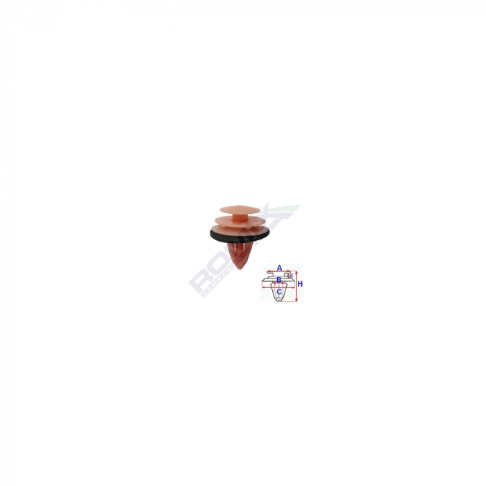 Clips Tapiterie Pentru Nissan 8X19.9Mm Roz Set 10 Buc [1]