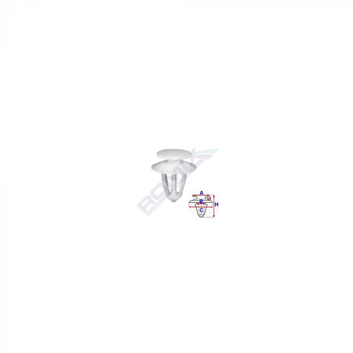 Clips Tapiterie Pentru Opel - Alb Set 10 Buc [2]