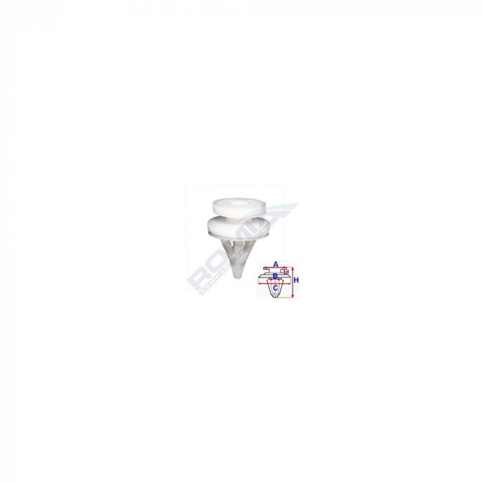 Clips Tapiterie Pentru Renault - Alb Set 10 Buc [1]