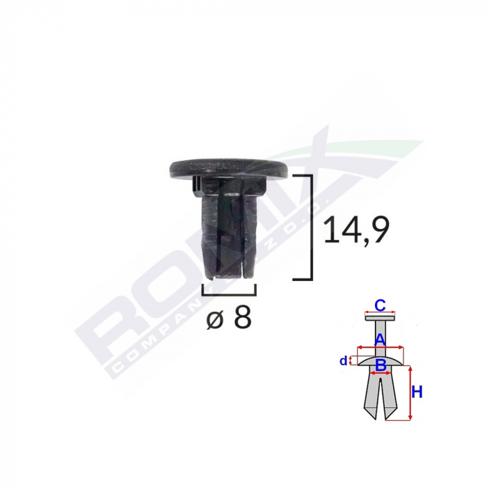 Clips Tapiterie Pentru Renault Laguna/Scenic Ii Set 10 Buc [1]