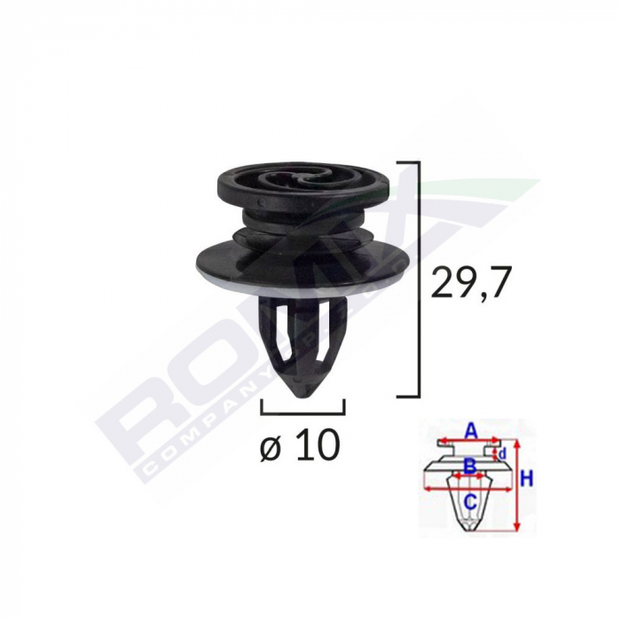 Clips Tapiterie Usi Pentru Audi A4 Set 10 Buc [2]