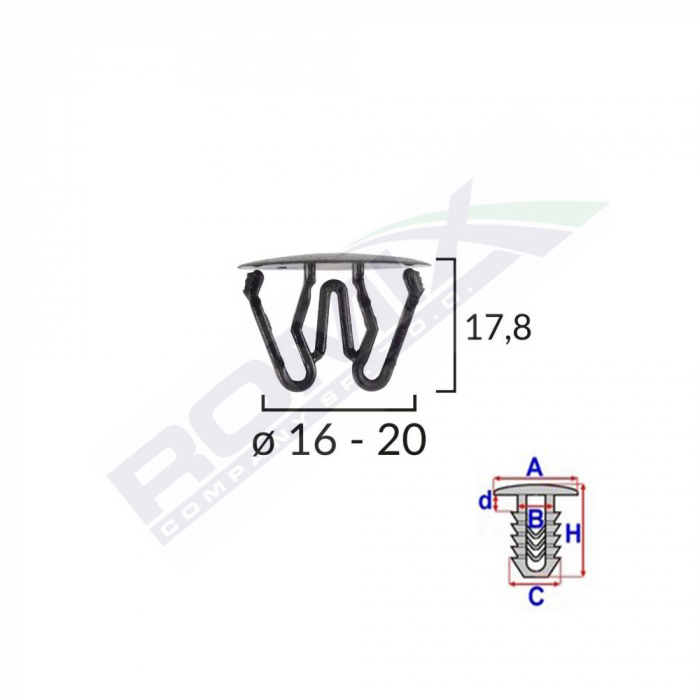 CLIPS UNIVERSAL NEGRU SET 10 BUC [1]