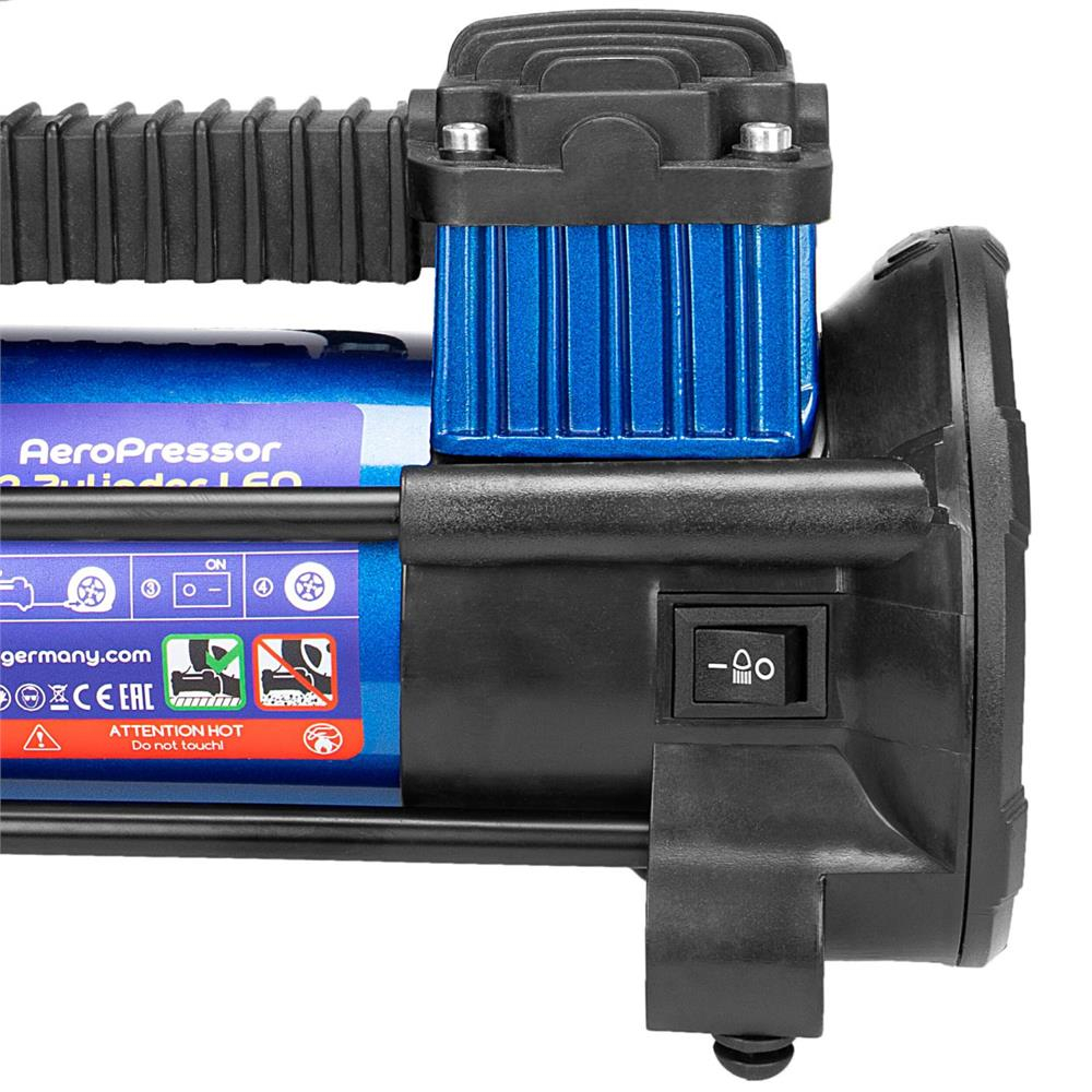 COMPRESOR AER 2 CILINDRI 12V 60L CU LANTERNA LED [6]