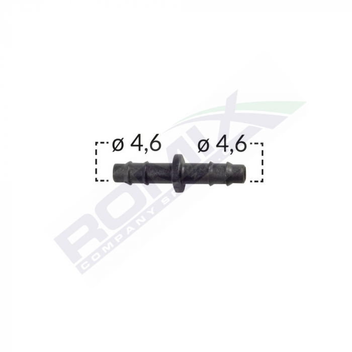 Conector Furtun Liniar Universal 4.6Mm - Negru Set 10 Buc [2]