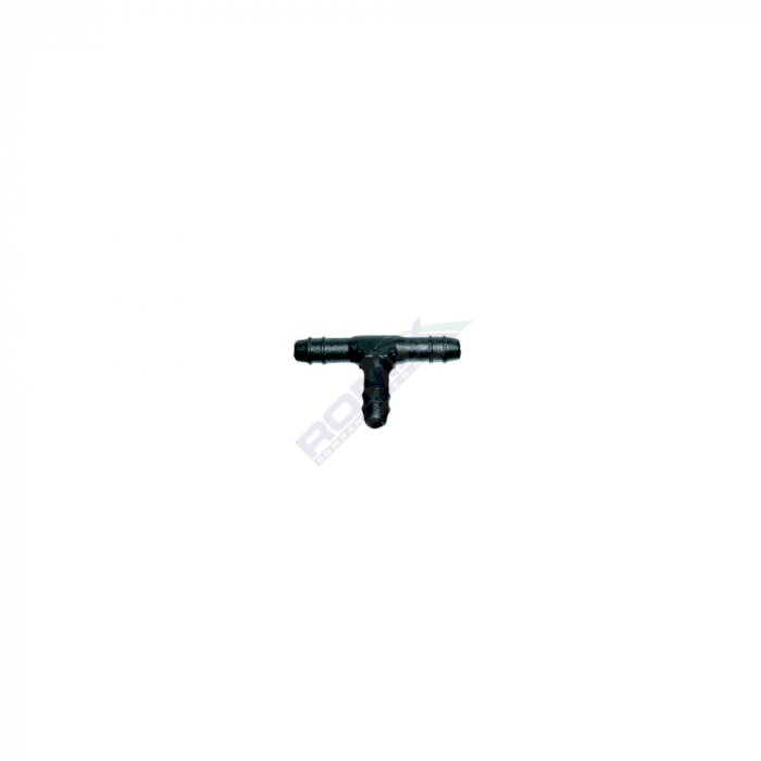 Conector Teu Furtun Conducte 4.9Mm - Negru Set 10 Buc [2]