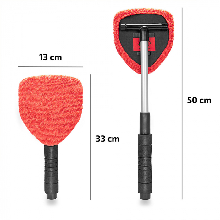 Curatitor Parbriz Premium Aluminiu Extensibil 33-50Cm Cu Microfibra [5]