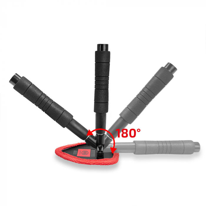 Curatitor Parbriz Premium Aluminiu Extensibil 33-50Cm Cu Microfibra [9]