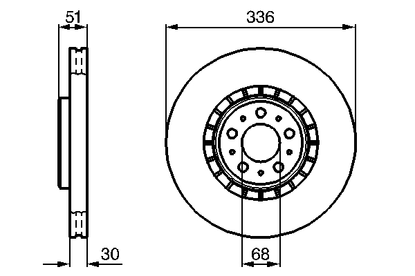 Disc frana BOSCH 0986479202 [3]