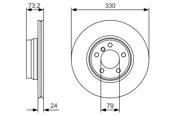 Disc frana BOSCH 0986479A06 [4]